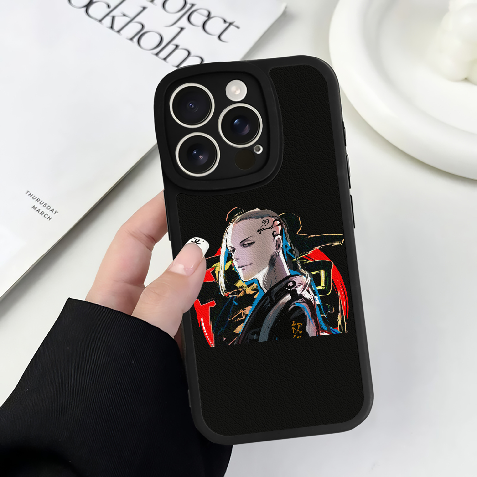 （画像用） 東京リベンジャーズ Tokyo Revengers 【iPhone 16シリーズ対応】シリコンスマホケース（レザー調） 材質：シリコン